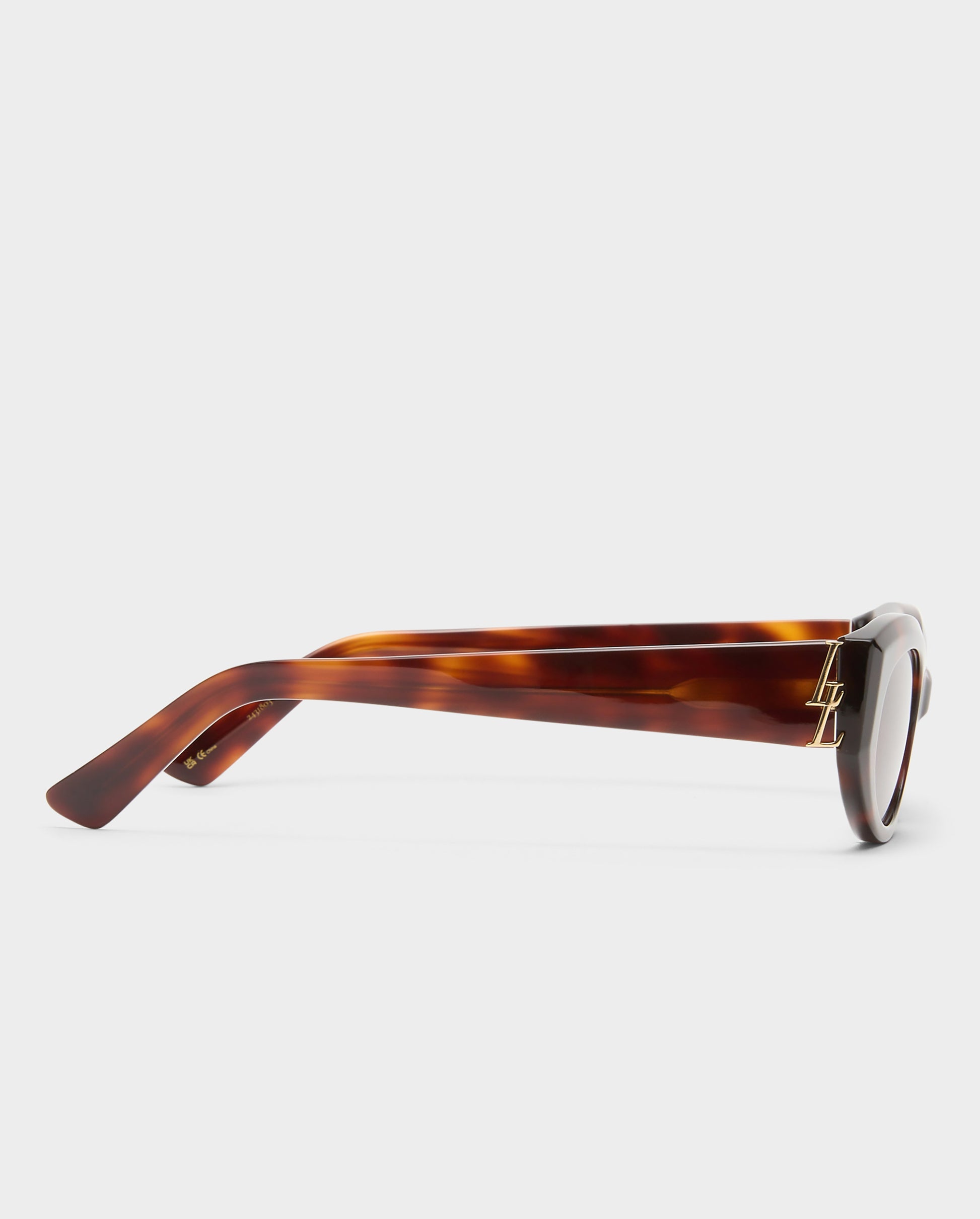 The Juliet Dark Tort Female Oval Sunglasses | Luv Lou