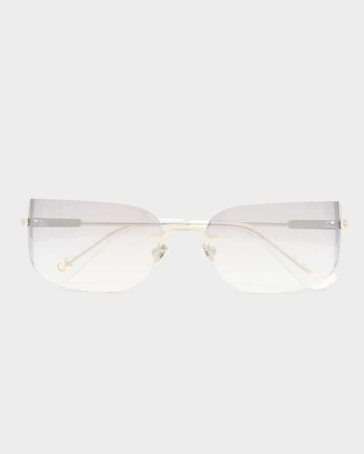 The River Silver Female Rectangle Sunglasses | Luv Lou