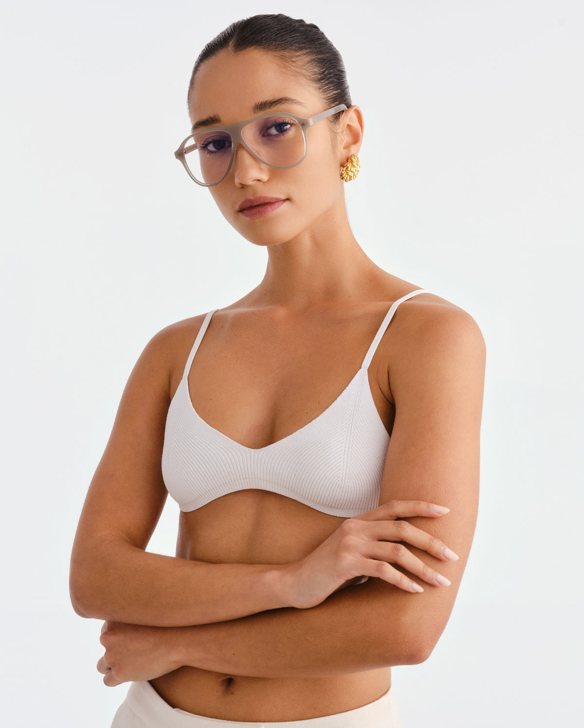 The Eve Milky Eucalyptus Female Aviator Blue Light | Luv Lou