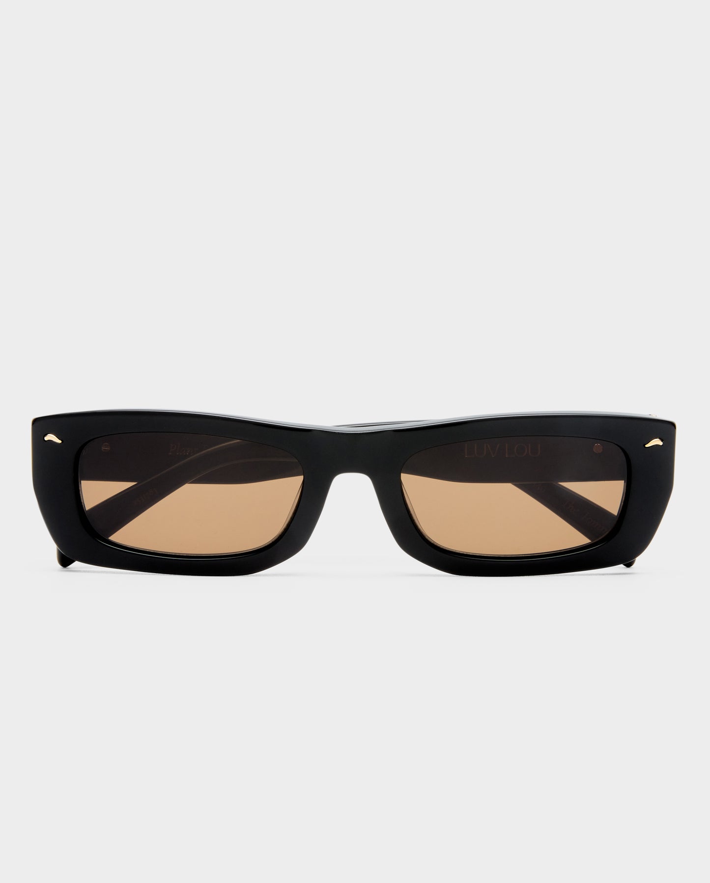 The Tommy Black Female Rectangle Sunglasses | Luv Lou