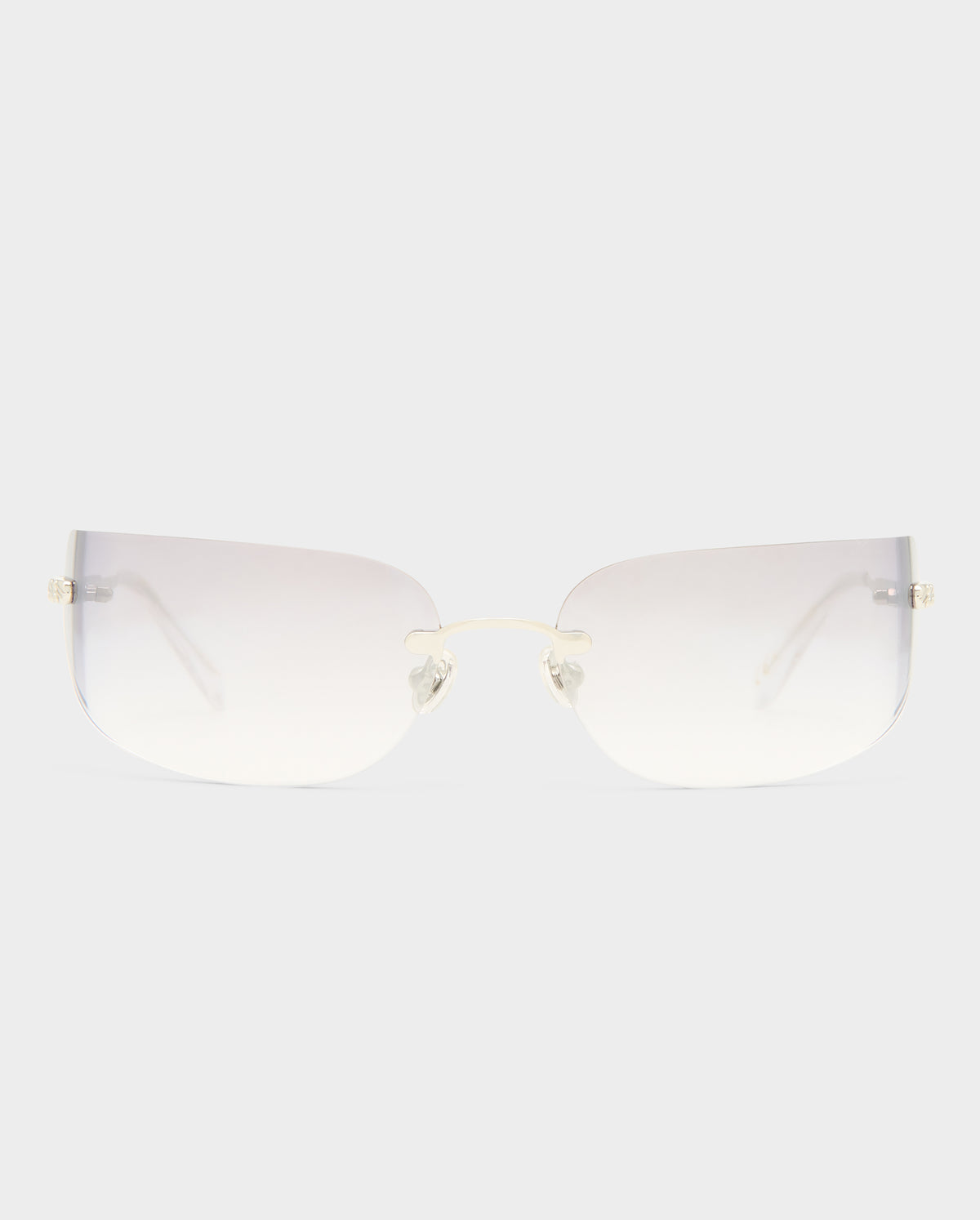 The River Silver Female Rectangle Sunglasses | Luv Lou