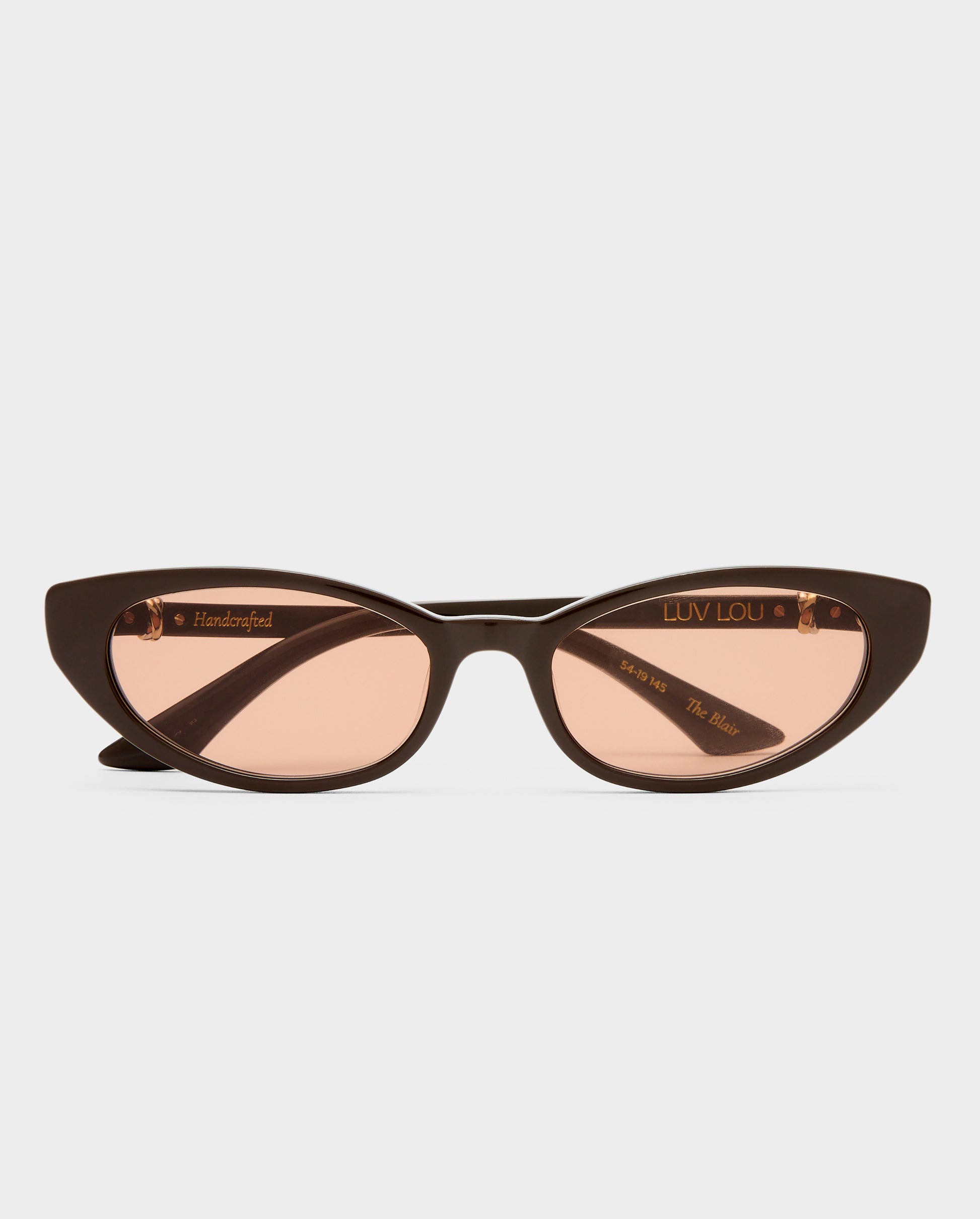 The Blair Dark Chocolate Female Cat-Eye Sunglasses | Luv Lou