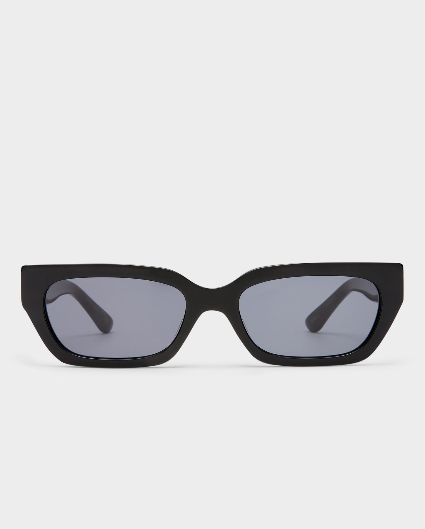 The Gigi Black Female Rectangle Sunglasses | Luv Lou