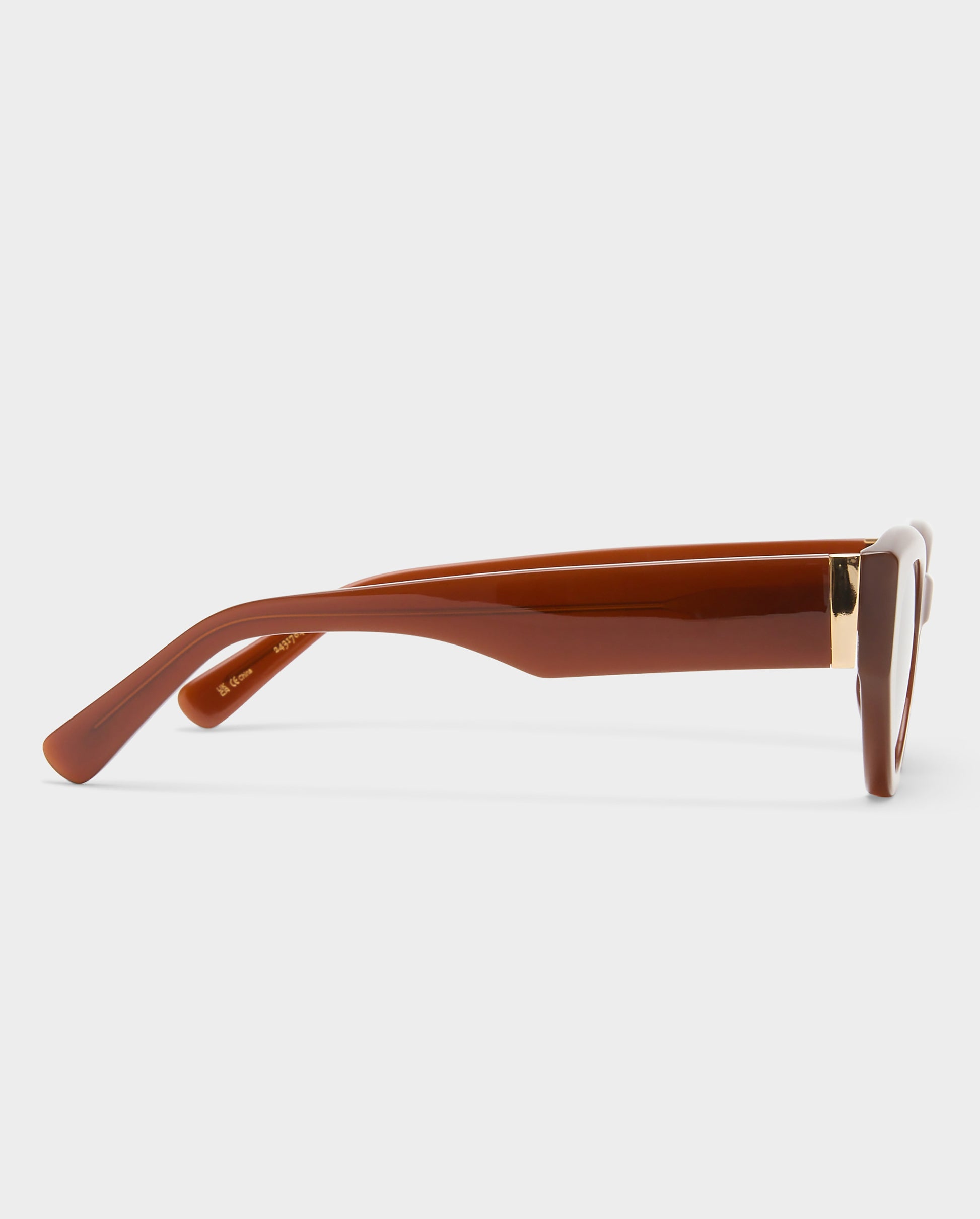 The Poppy Chocolate Female Cat-Eye Sunglasses | Luv Lou