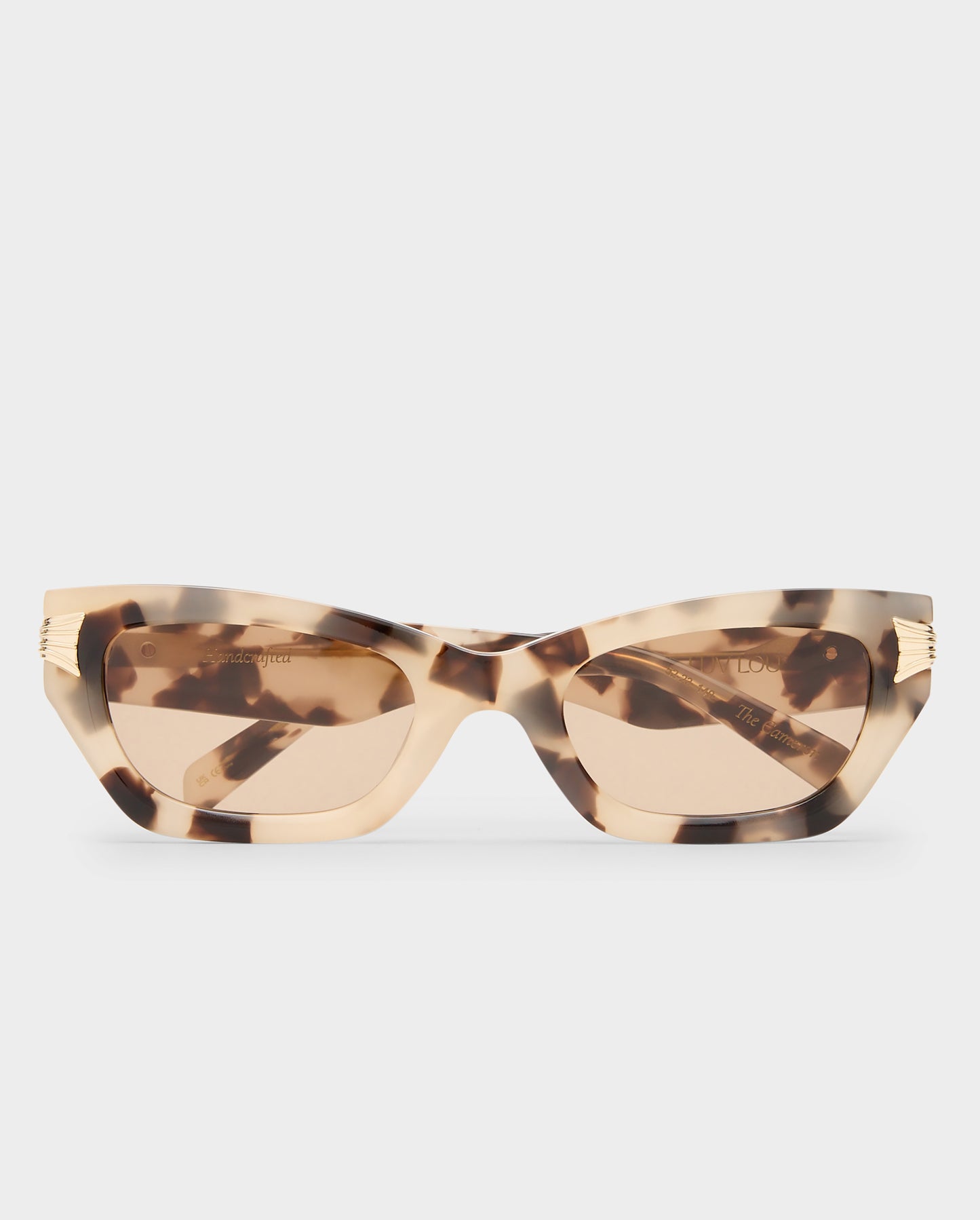 The Cameron Cream Tort Female Cat-Eye Sunglasses | Luv Lou