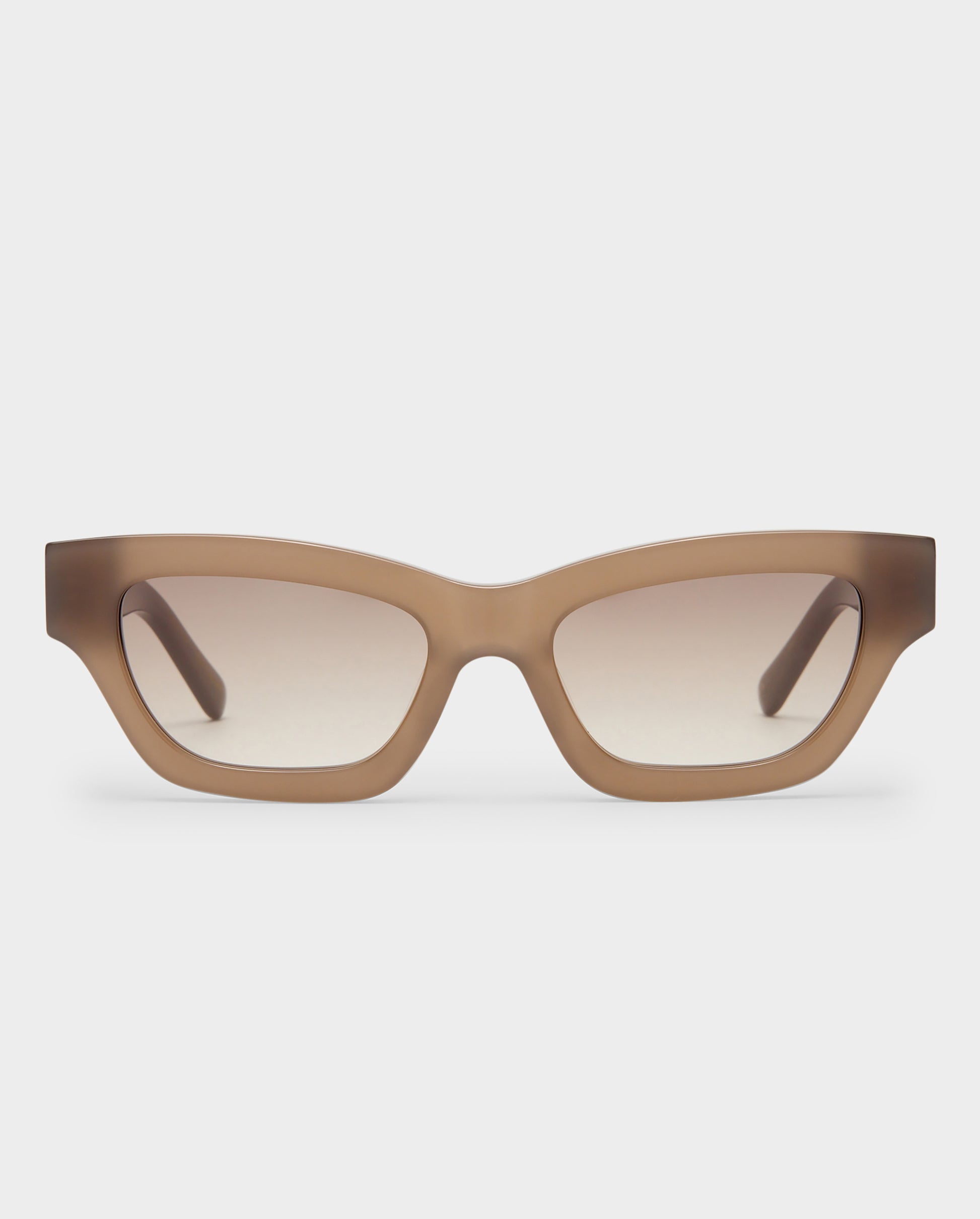 The Carmel Taupe Female Cat-Eye Sunglasses | Luv Lou