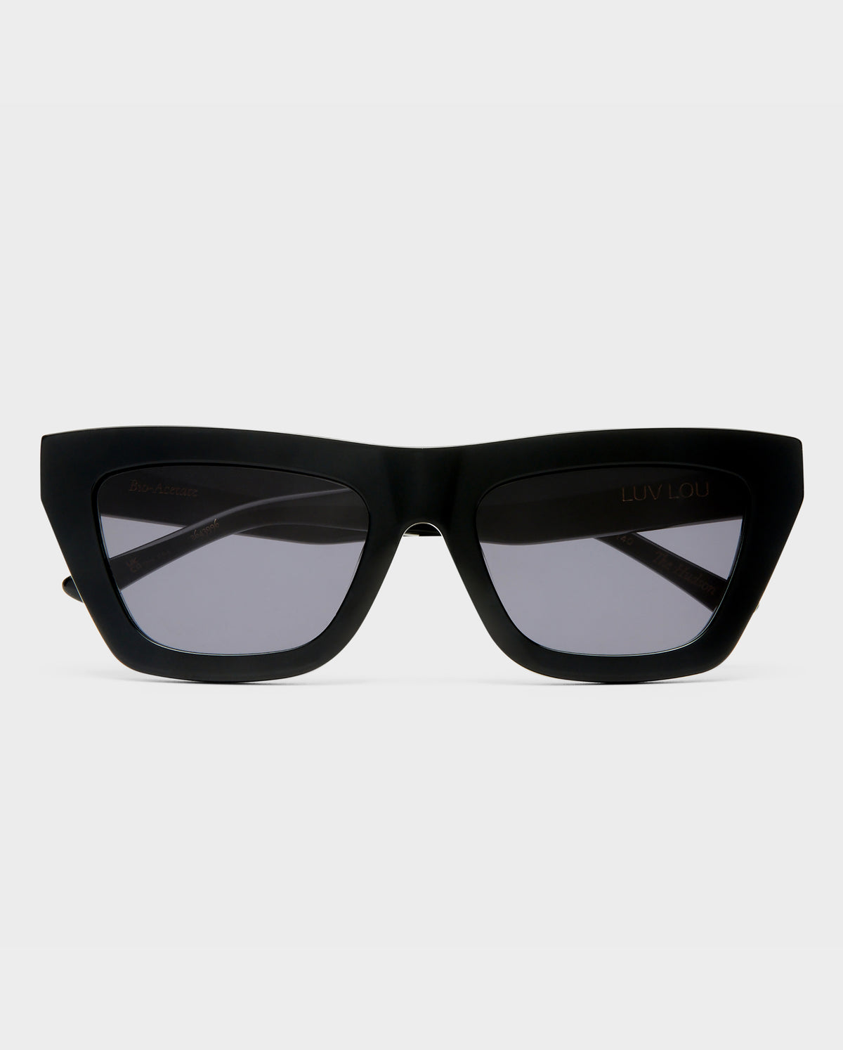 The Hudson Black Female Cat-Eye Sunglasses | Luv Lou