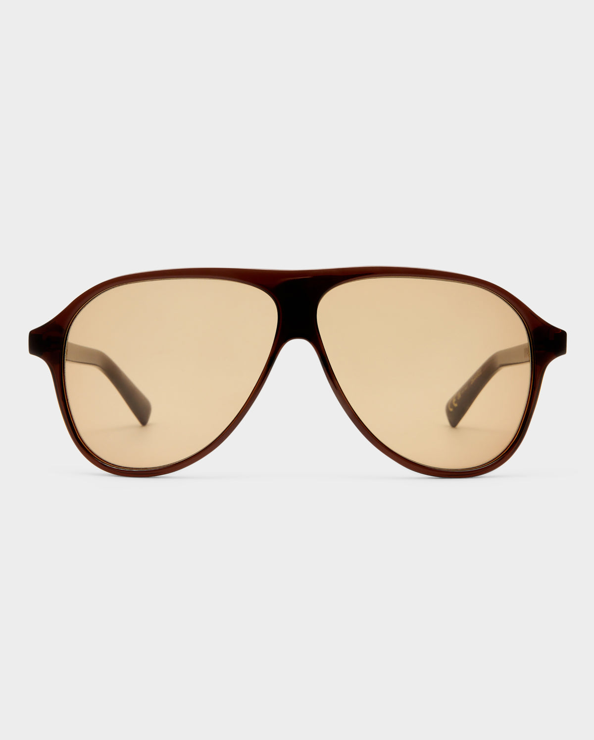 The Eve Cocoa Female Aviator Sunglasses | Luv Lou