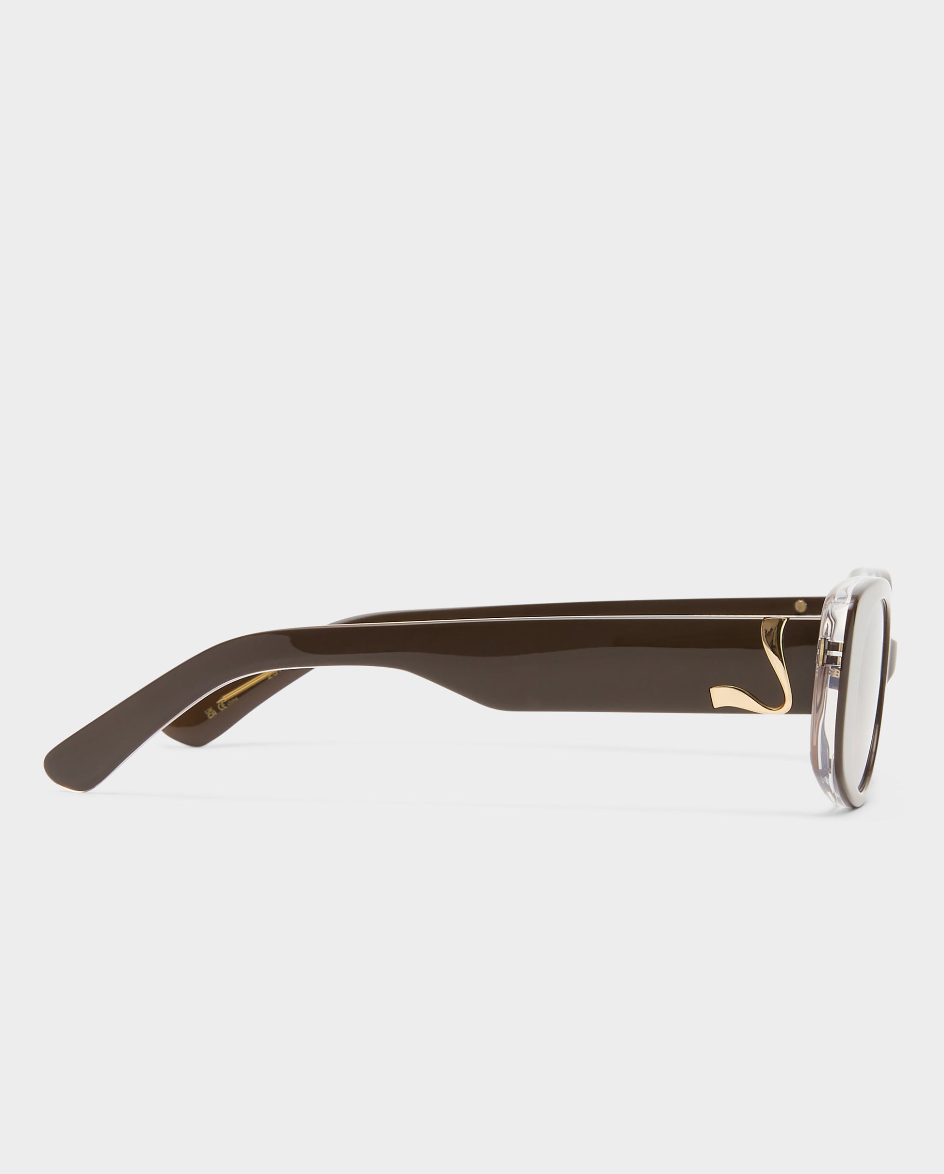 The Helena Dark Chocolate Female Rectangle Sunglasses | Luv Lou