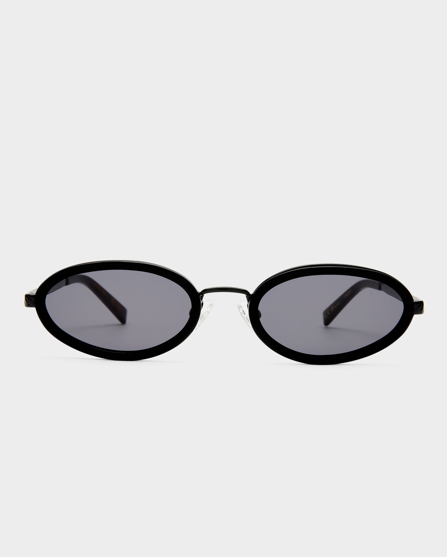 The Sage Black Female Oval Sunglasses | Luv Lou
