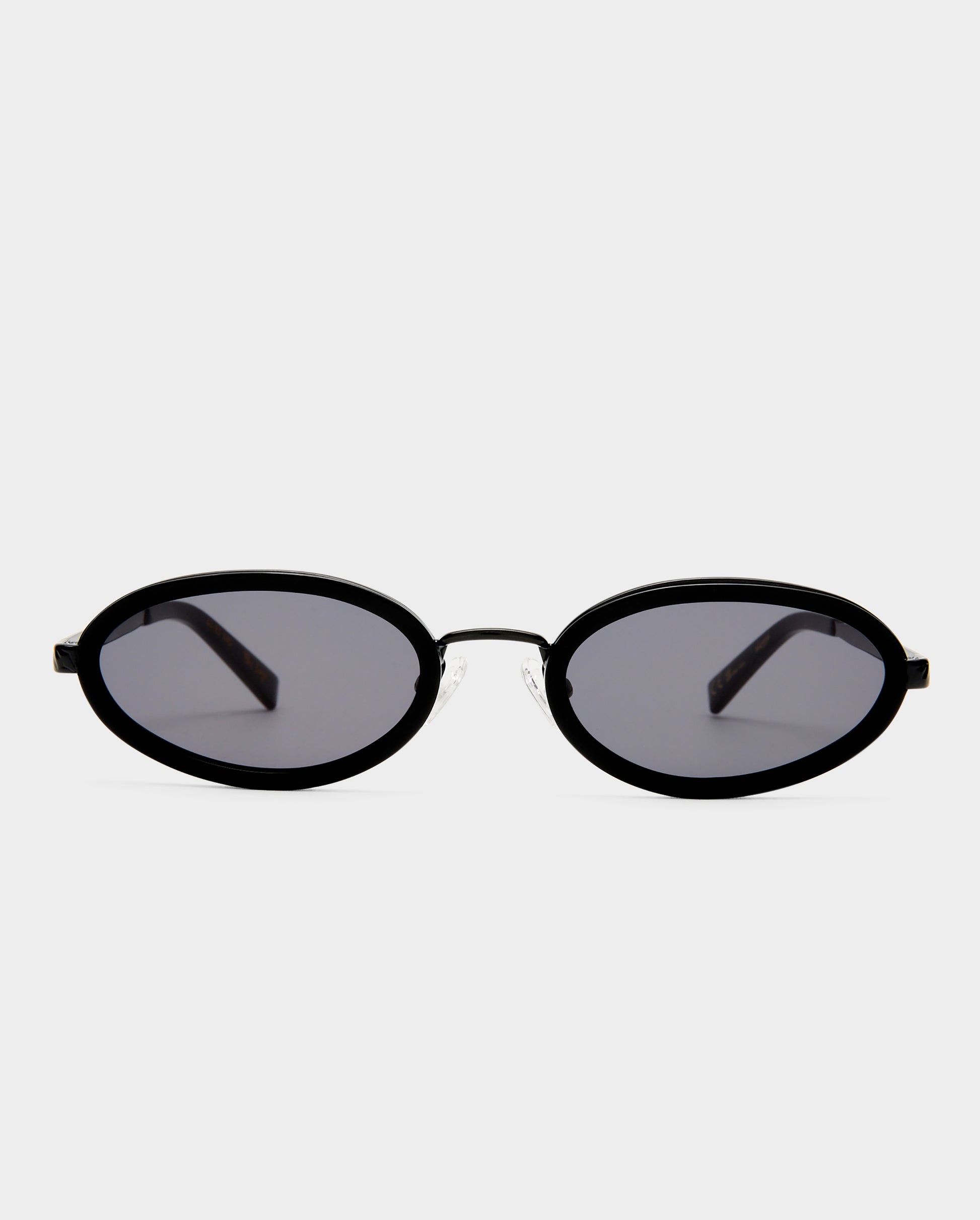 The Sage Black Female Oval Sunglasses | Luv Lou