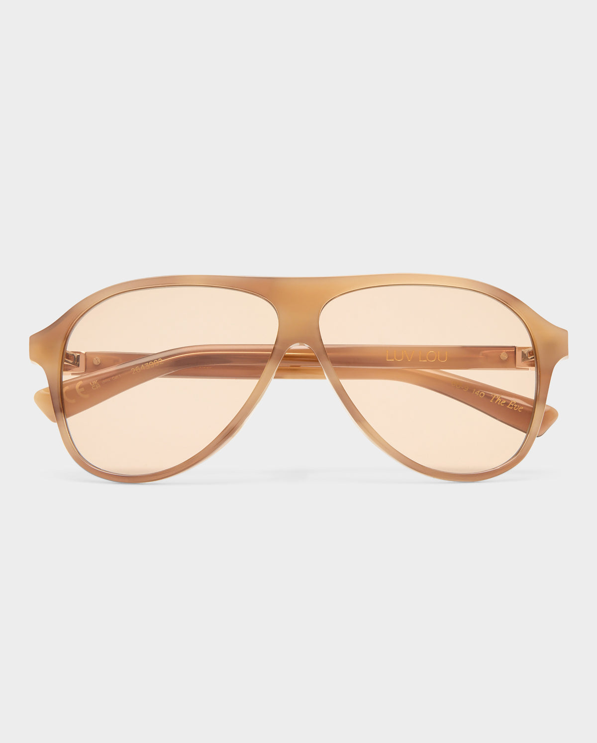 The Eve Smokey Haze Female Aviator Sunglasses | Luv Lou