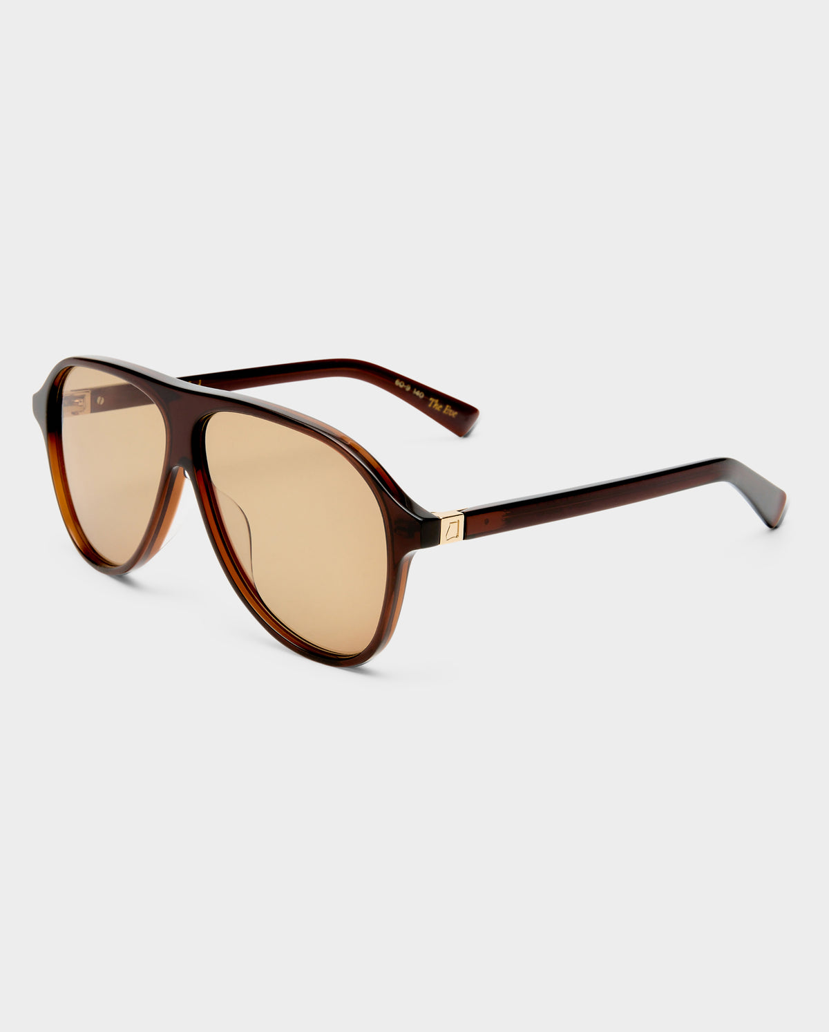 The Eve Cocoa Female Aviator Sunglasses | Luv Lou