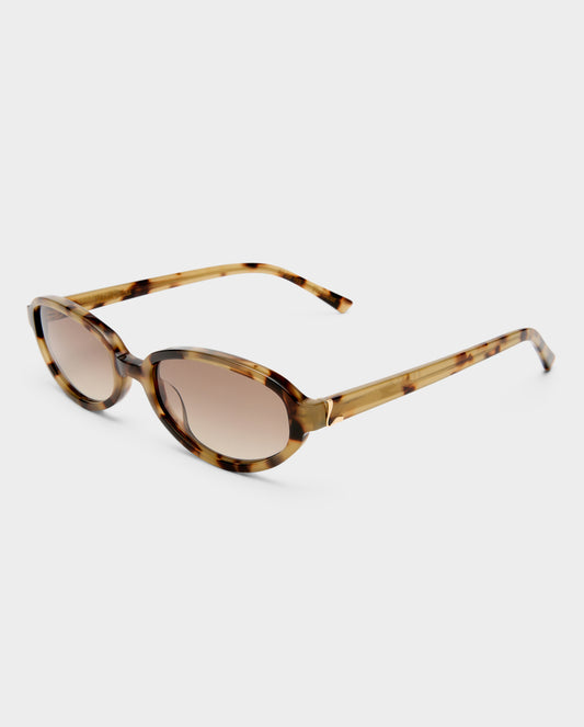 The Olive Mocha Tort Female Oval Sunglasses | Luv Lou
