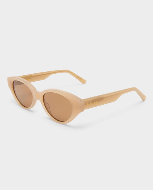 The Lakey Beige Female Cat-Eye Sunglasses | Luv Lou