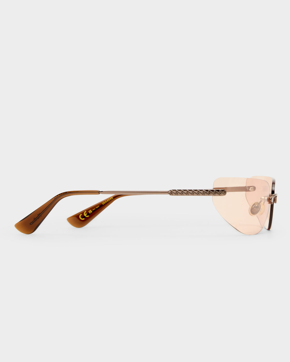 The River Bronze Female Rectangle Sunglasses | Luv Lou