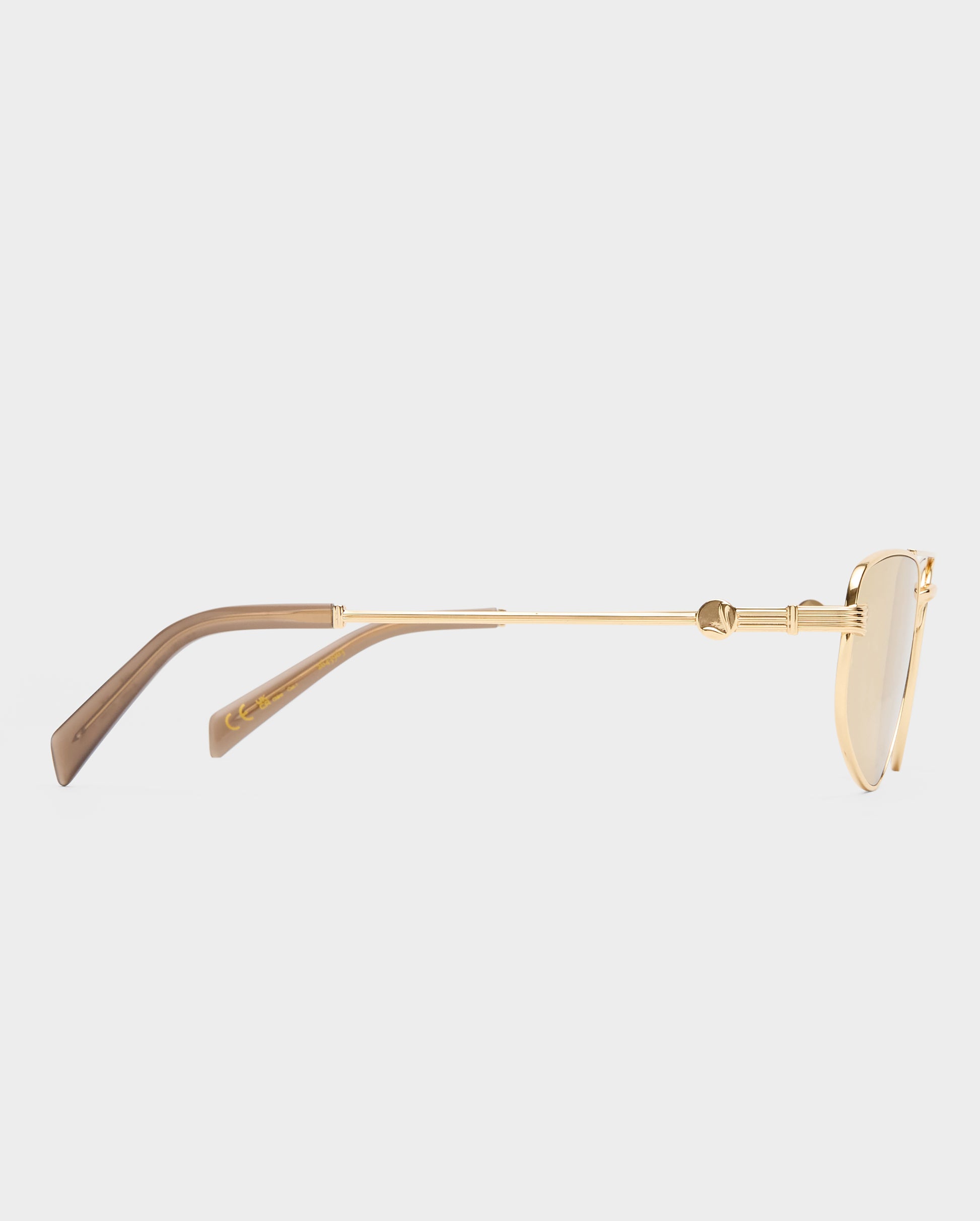 The Harvey Gold Female Aviator Sunglasses | Luv Lou
