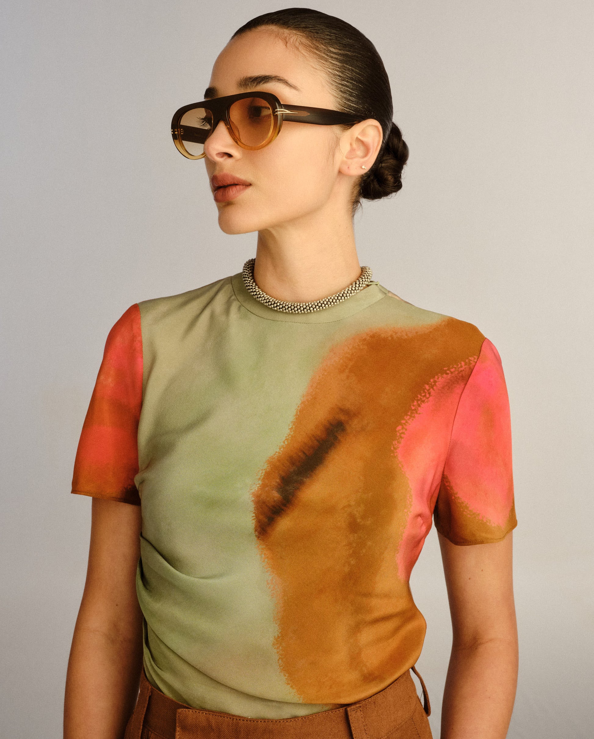 The Ash Cinnamon Female Aviator Sunglasses | Luv Lou