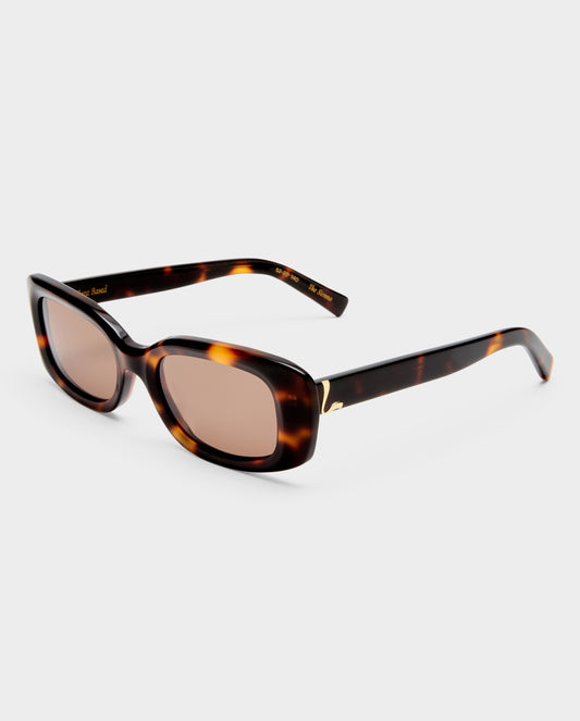 The Sienna Classic Tort Female Rectangle Sunglasses | Luv Lou