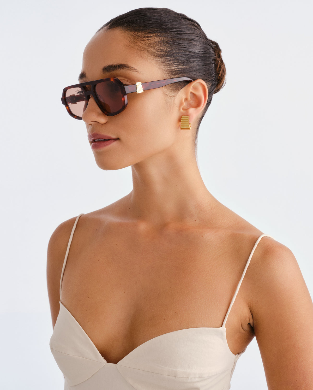 The Banks Luxe Cherry Tort Female Aviator Sunglasses | Luv Lou