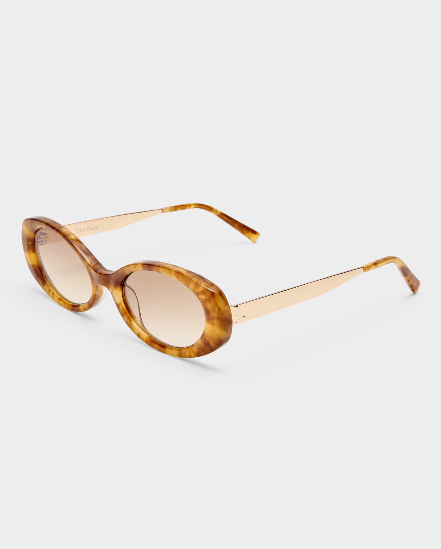 The Honey Vintage Haze Female Oval Sunglasses | Luv Lou