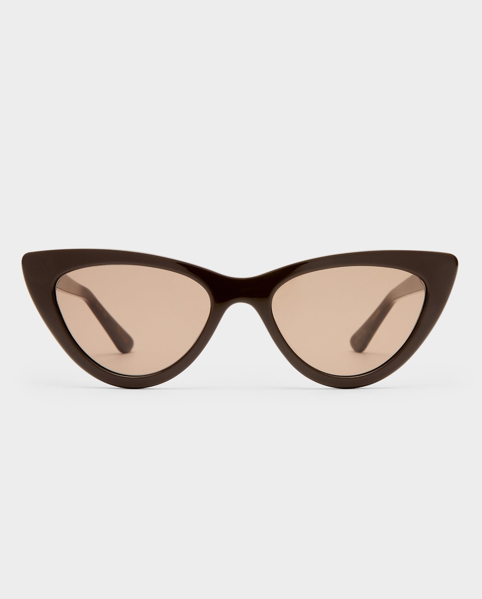 The Leui Chocolate Female Cat-Eye Sunglasses | Luv Lou