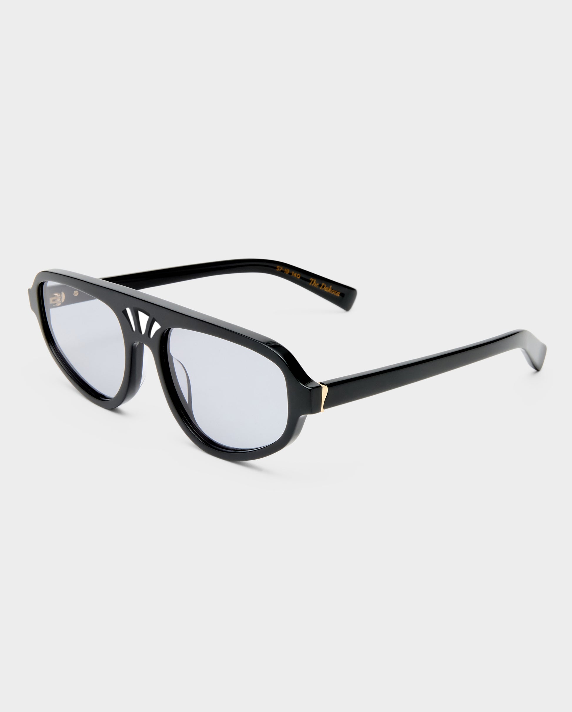 The Dakota Black Female Aviator Sunglasses | Luv Lou