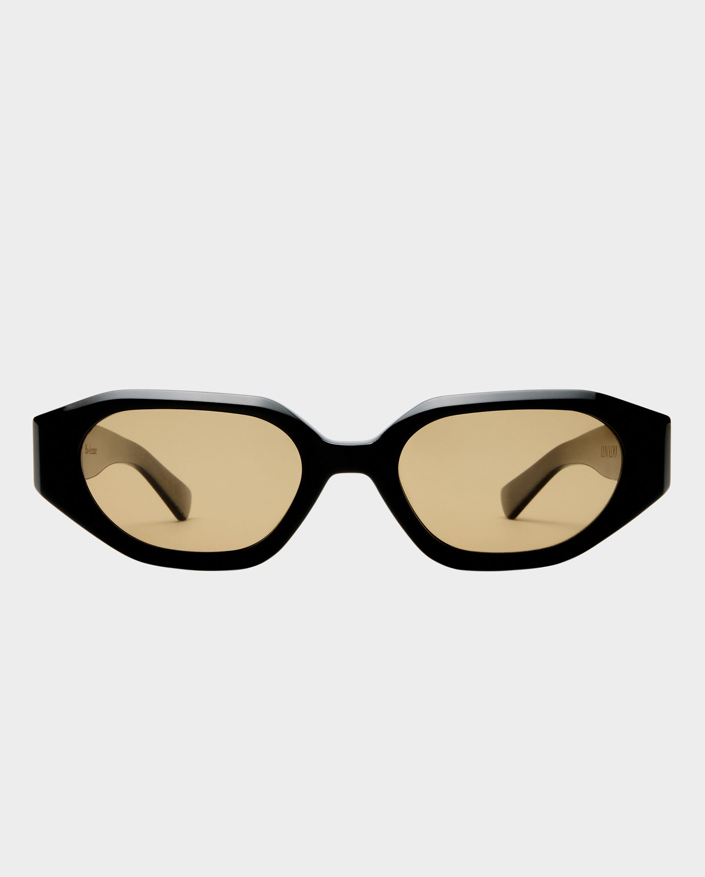 The Freddie Black Female Oval Sunglasses | Luv Lou