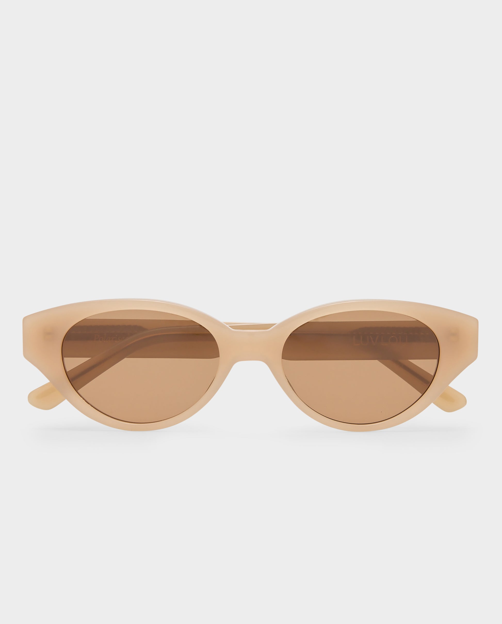 The Lakey Beige Female Cat-Eye Sunglasses | Luv Lou