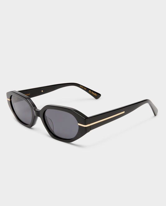 The Frankie Black Female Cat-Eye Sunglasses | Luv Lou