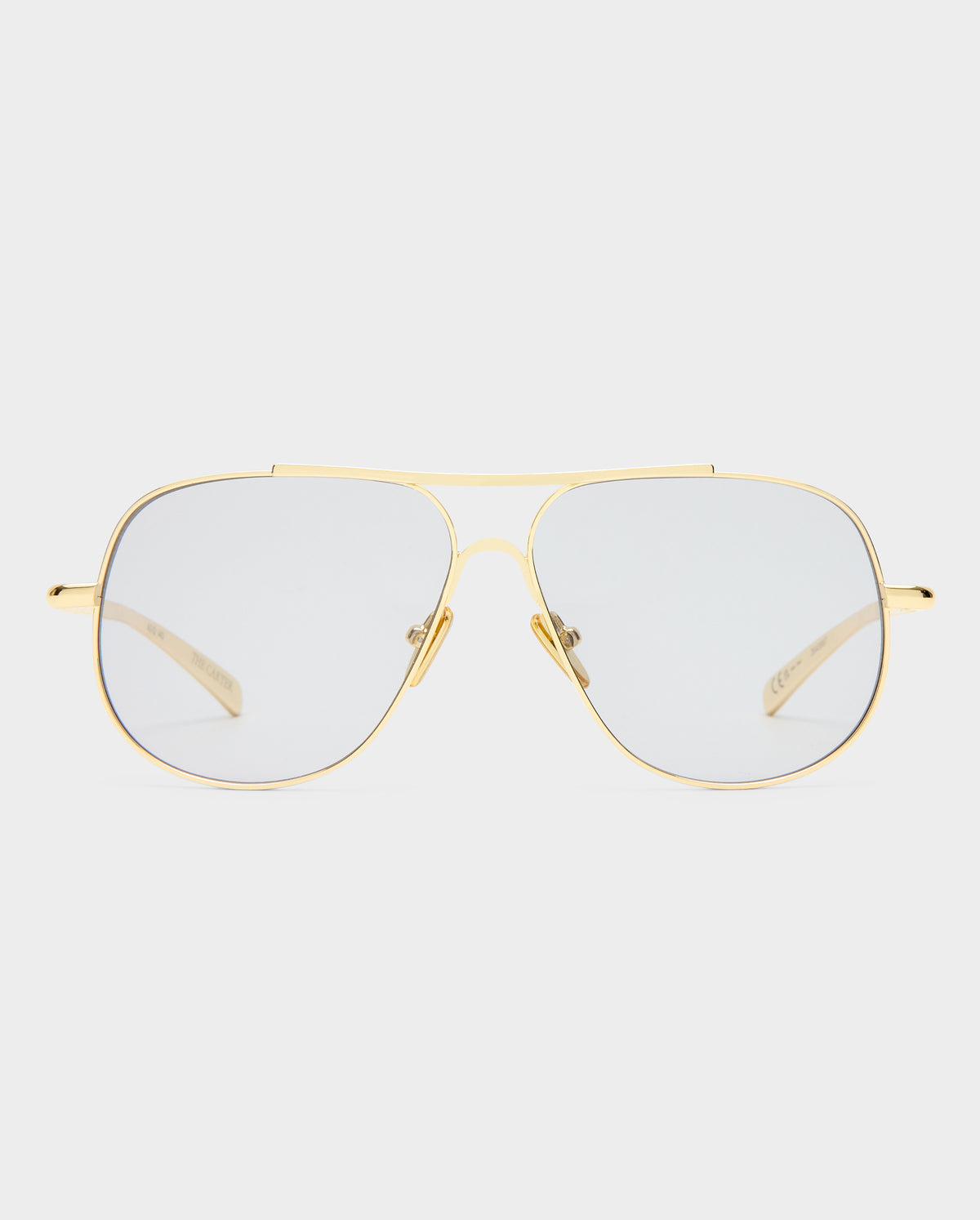 The Carter Light Gold Female Aviator Sunglasses | Luv Lou