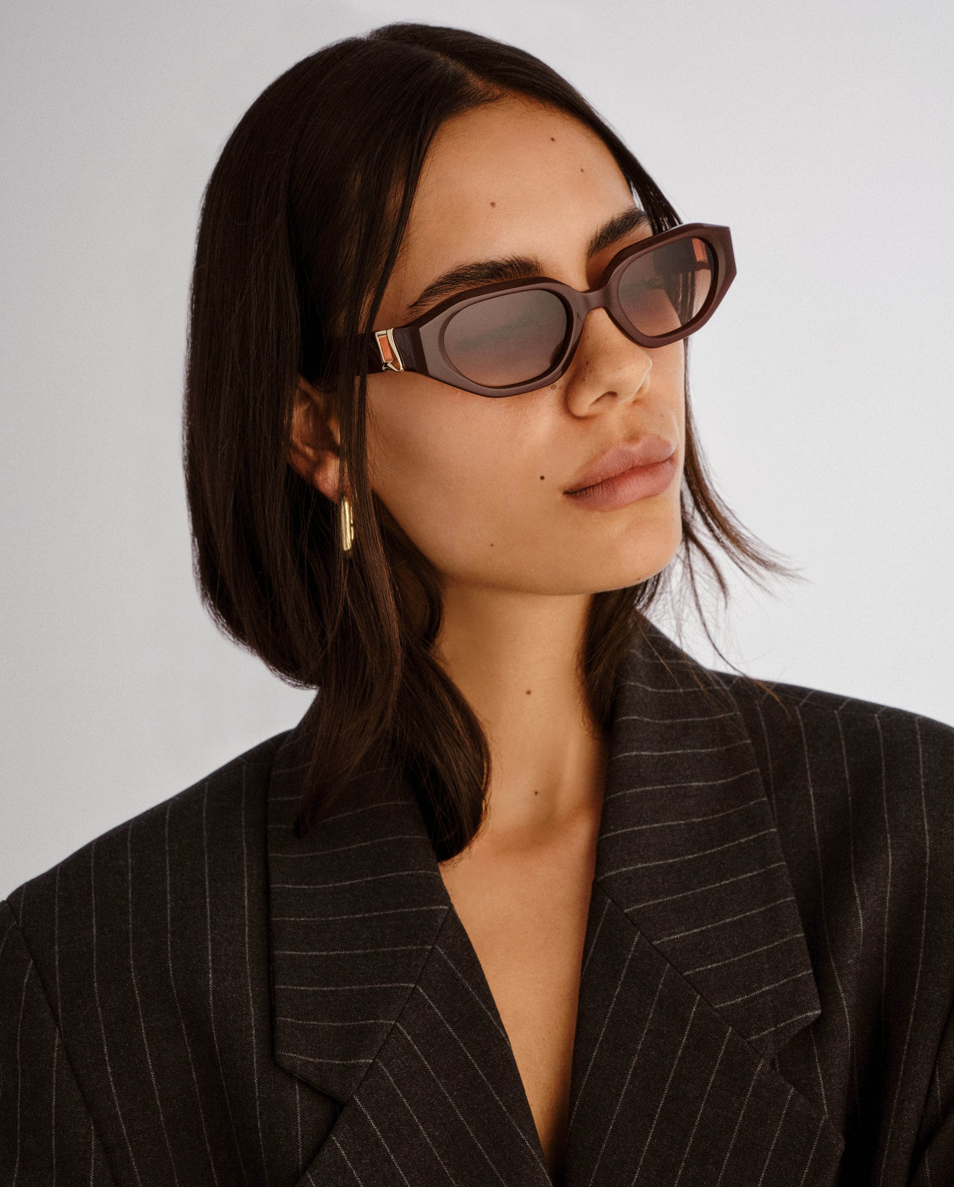 The Freddie Cherry Female Oval Sunglasses | Luv Lou