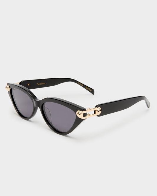 The Posie Black Female Cat-Eye Sunglasses | Luv Lou