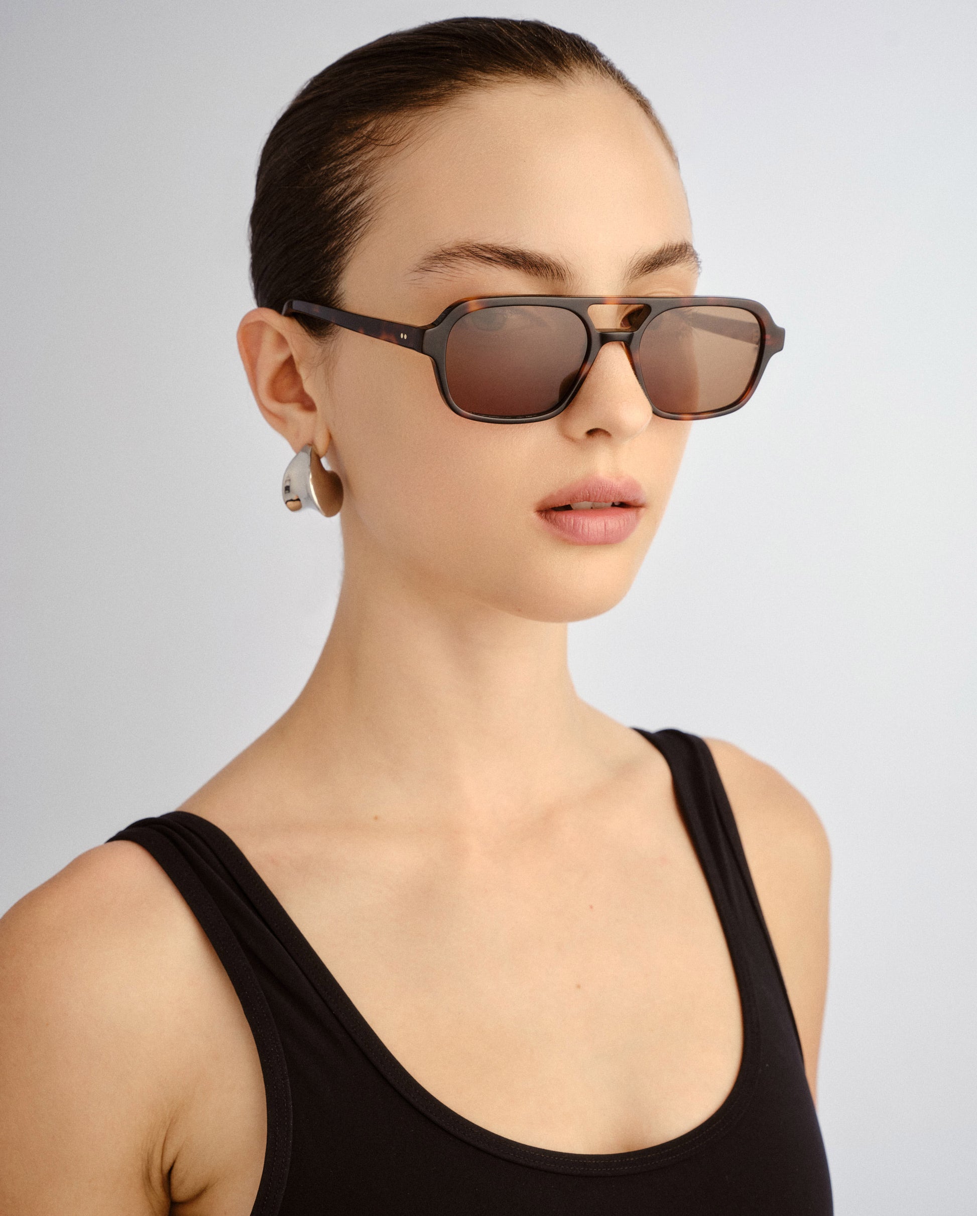 The Dusty Classic Tort Female Aviator Sunglasses | Luv Lou