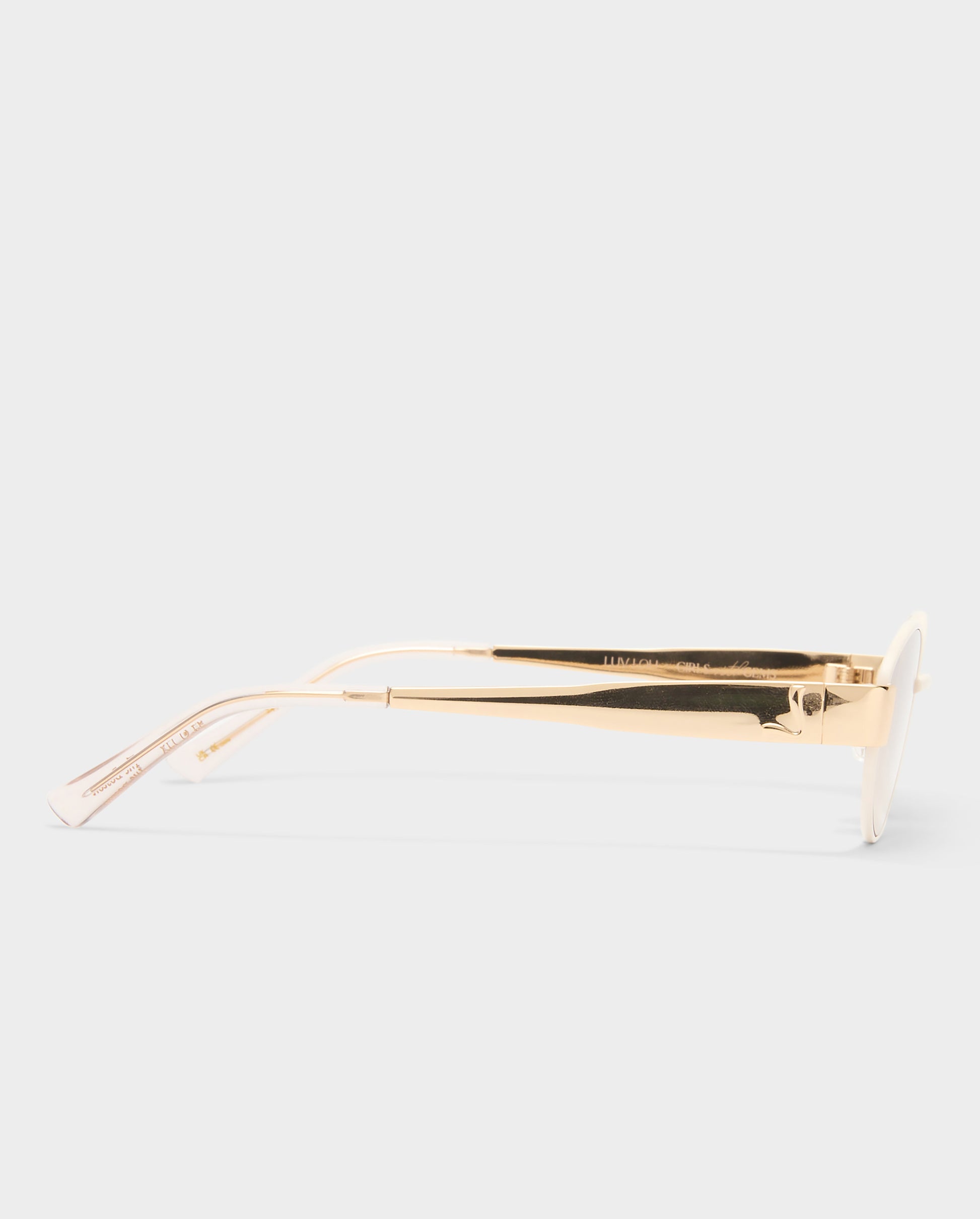 The Boston Ivory Female Oval Sunglasses | Luv Lou