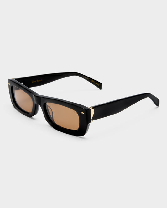 The Tommy Black Female Rectangle Sunglasses | Luv Lou