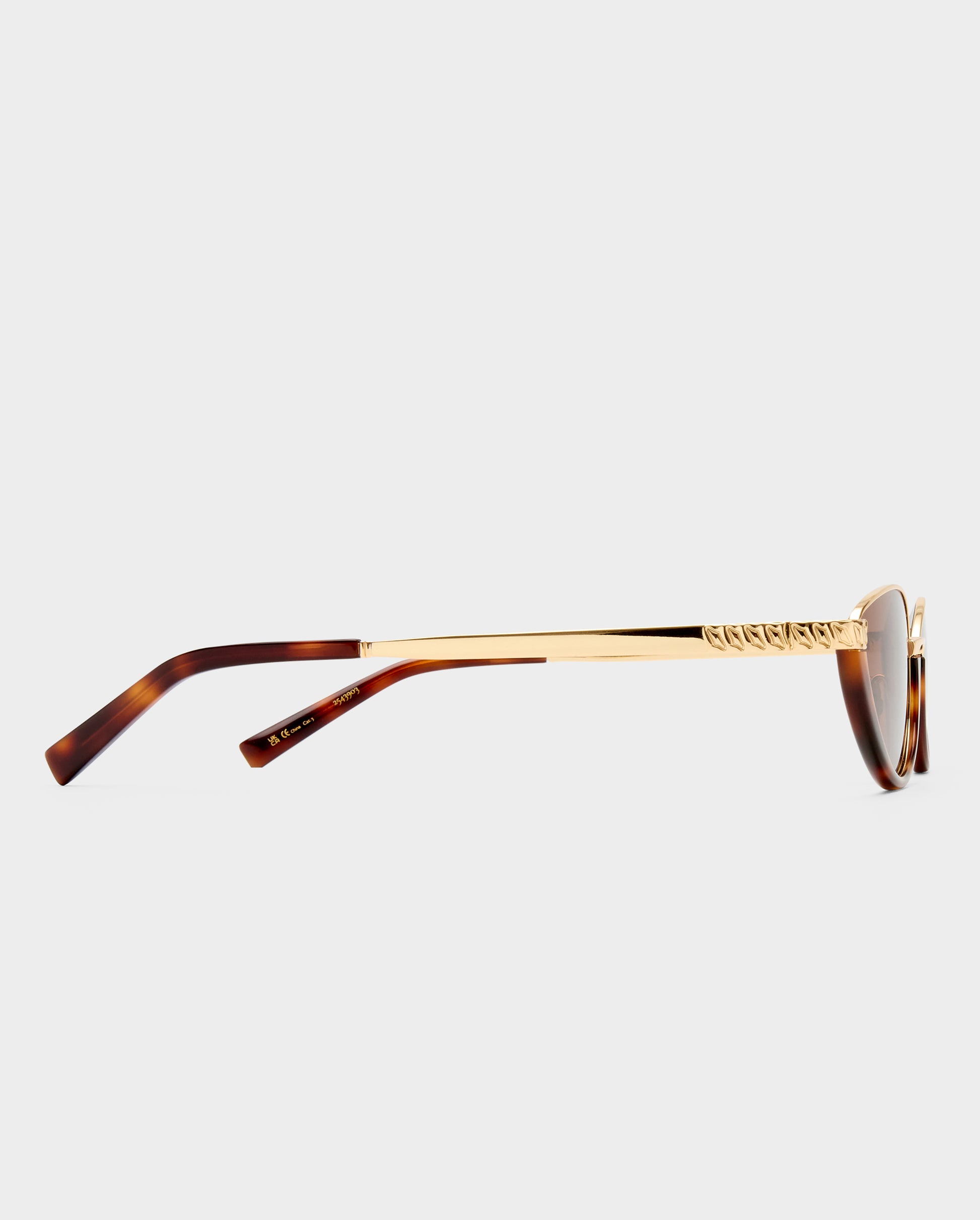 The Lia Gold Female Cat-Eye Sunglasses | Luv Lou