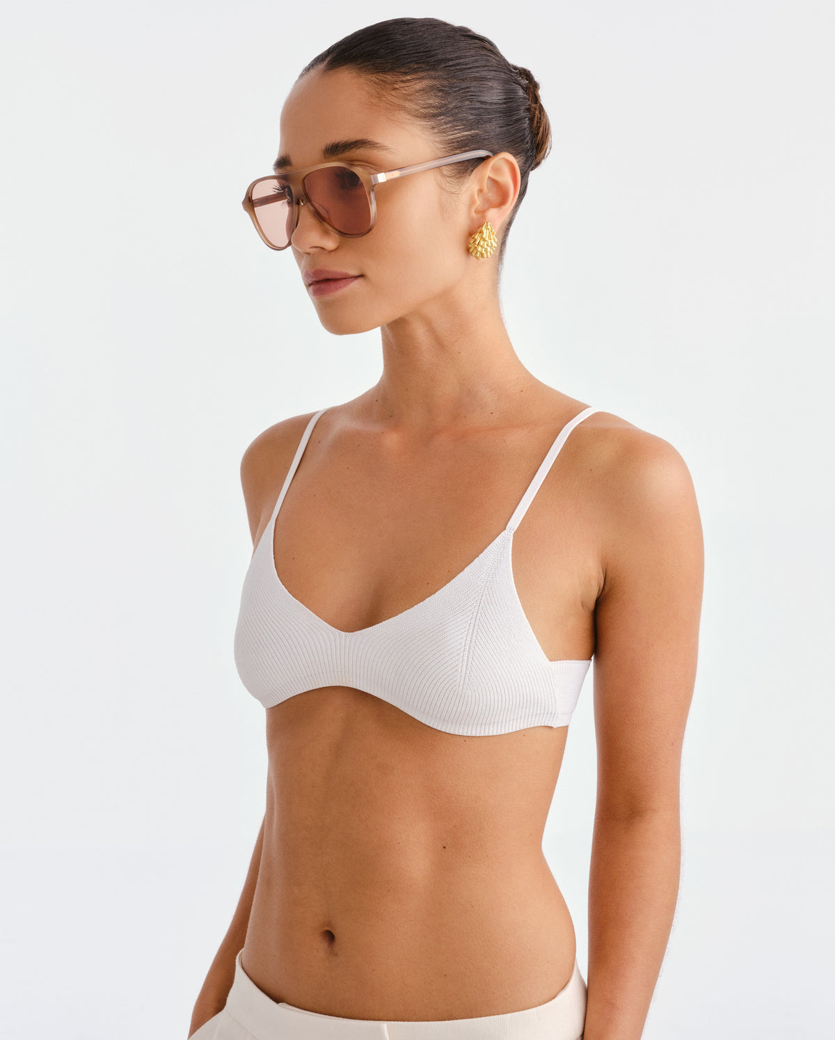 The Eve Smokey Haze Female Aviator Sunglasses | Luv Lou