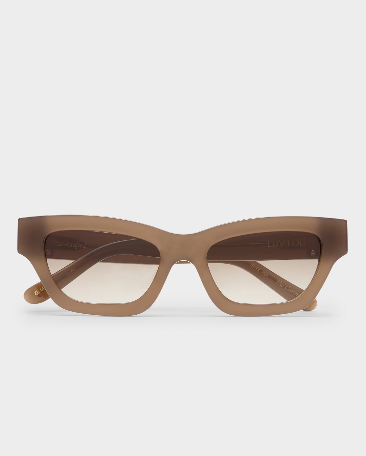 The Carmel Taupe Female Cat-Eye Sunglasses | Luv Lou