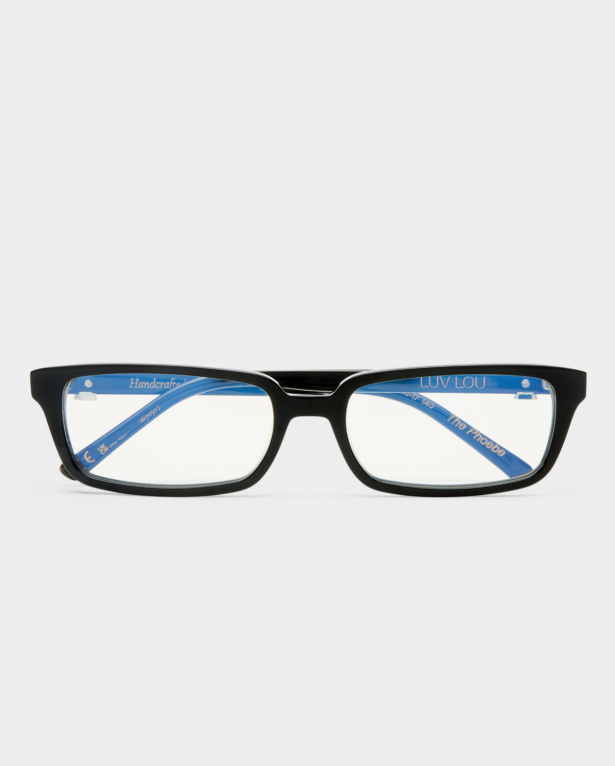 The Phoebe Luxe Black Female Rectangle Blue Light | Luv Lou