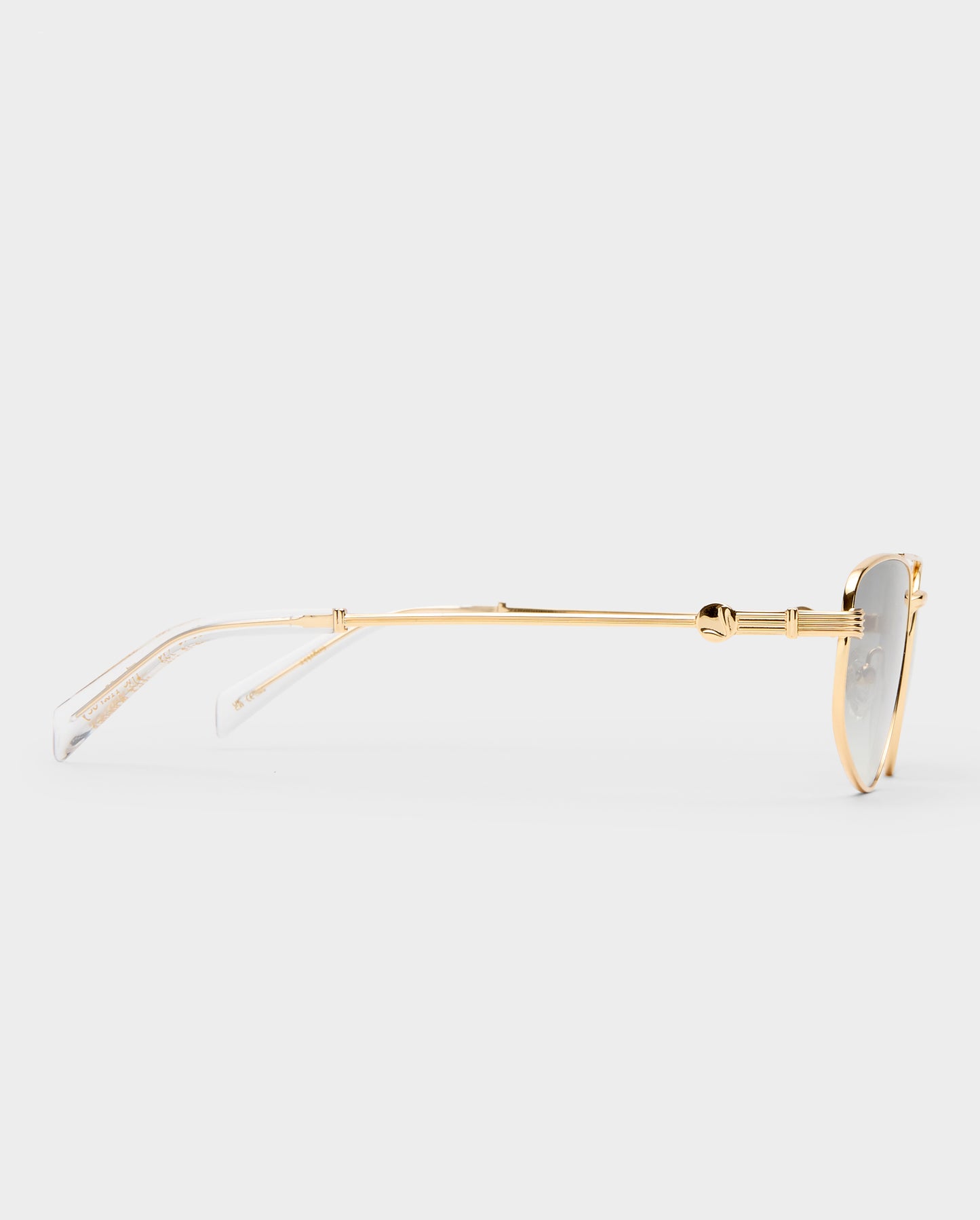 The Harvey Gold Smoke Female Aviator Sunglasses | Luv Lou