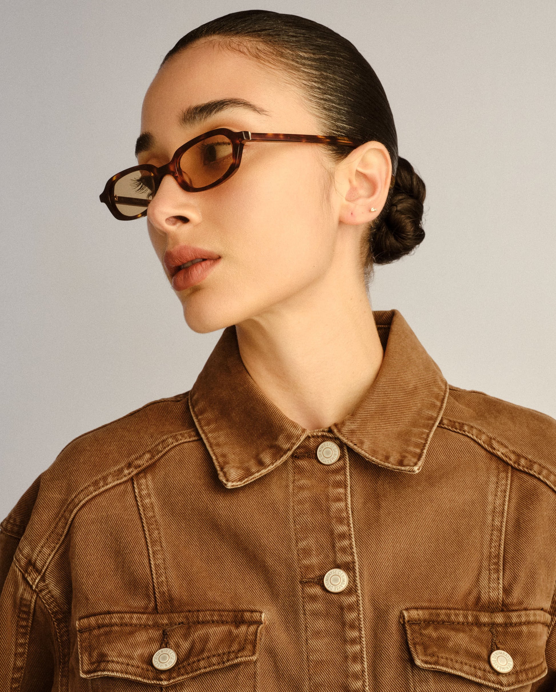 The Mimi Crystal Tort Female Rectangle Sunglasses | Luv Lou