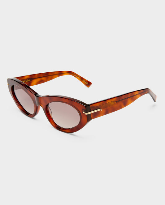 The Sofia Honey Tort Female Cat-Eye Sunglasses | Luv Lou