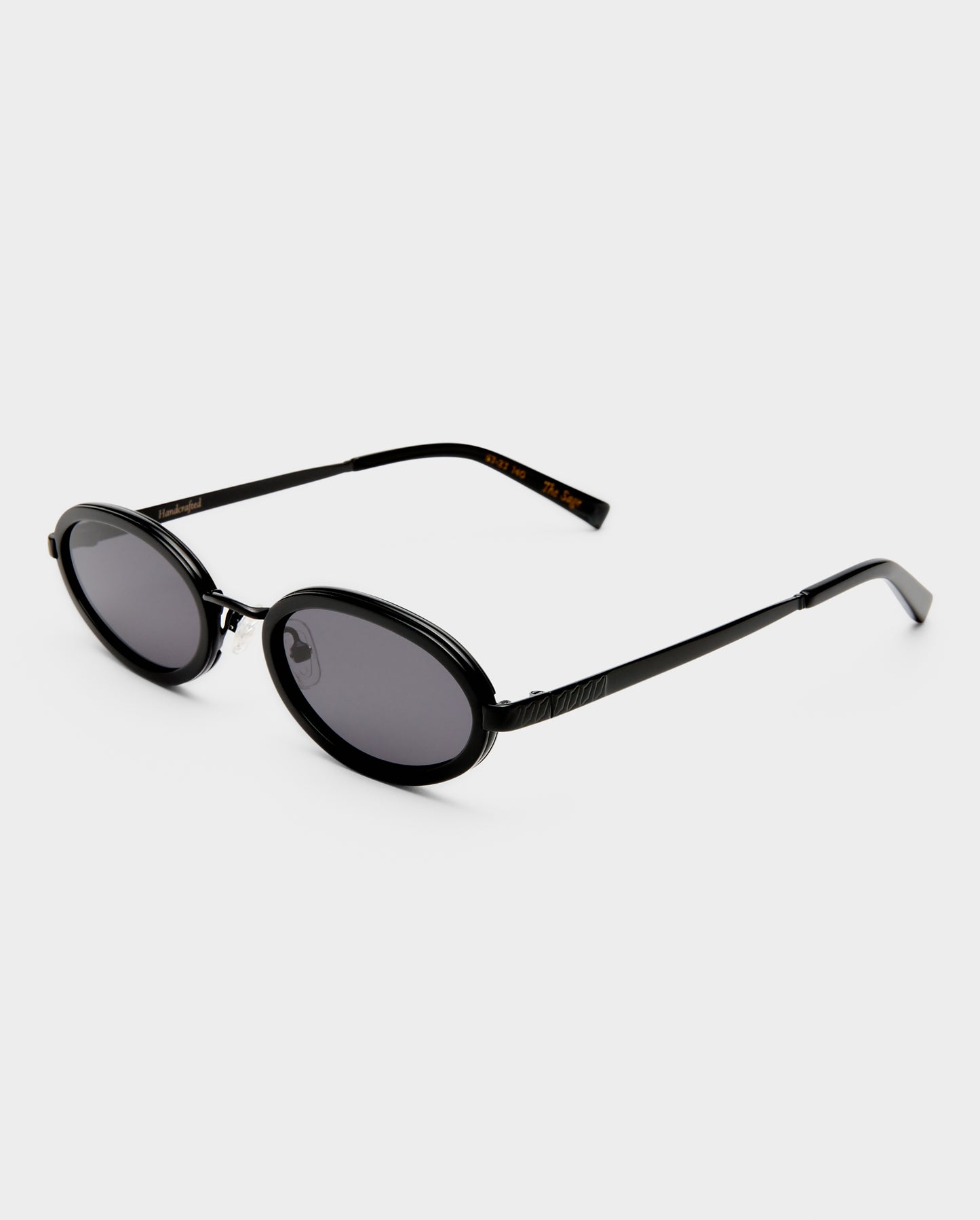 The Sage Black Female Oval Sunglasses | Luv Lou