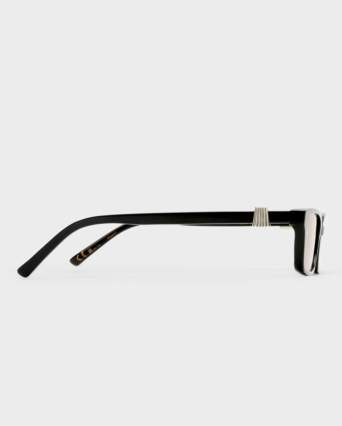 The Phoebe Luxe Black Female Rectangle Sunglasses | Luv Lou