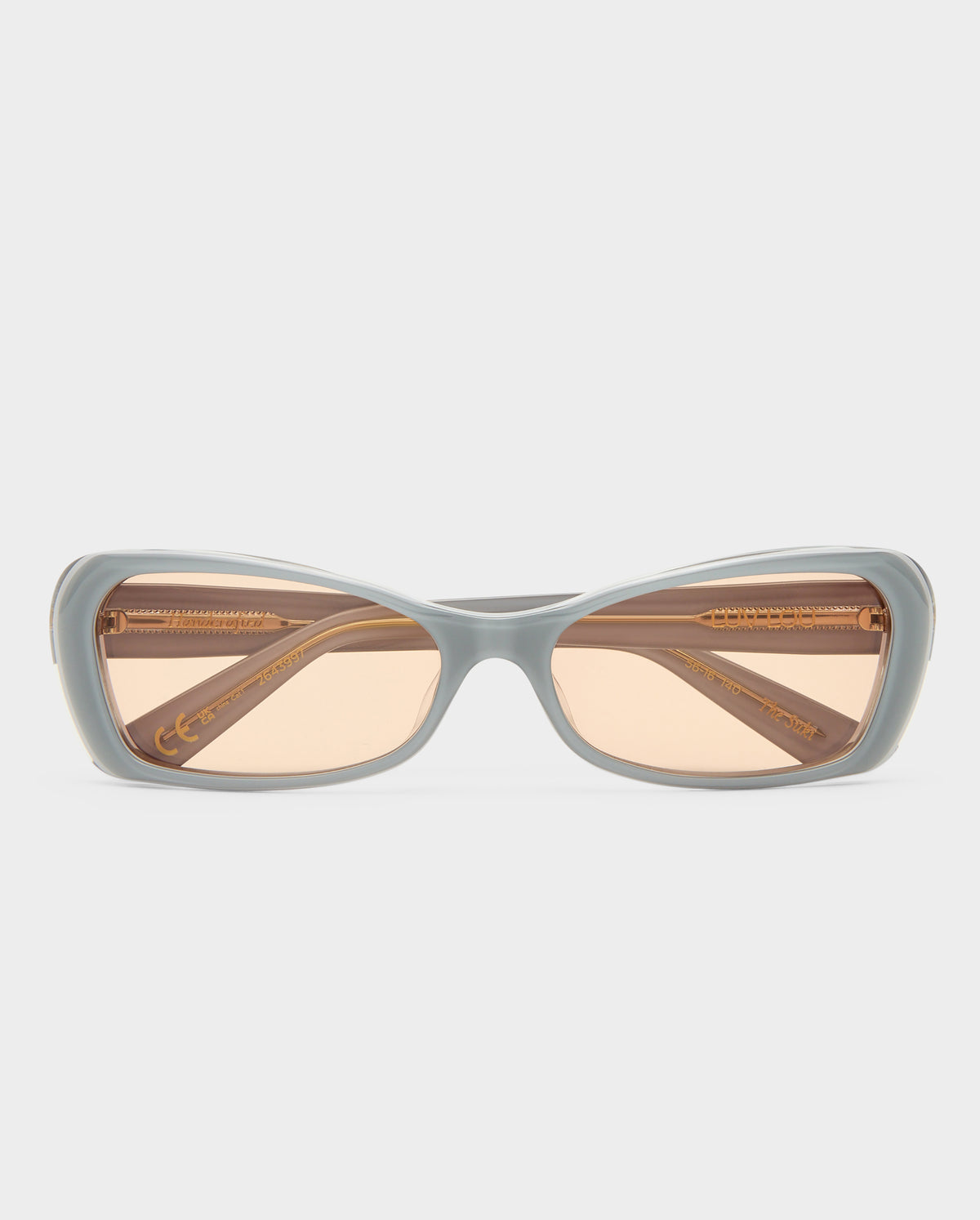 The Suki Dove Grey Female Rectangle Sunglasses | Luv Lou