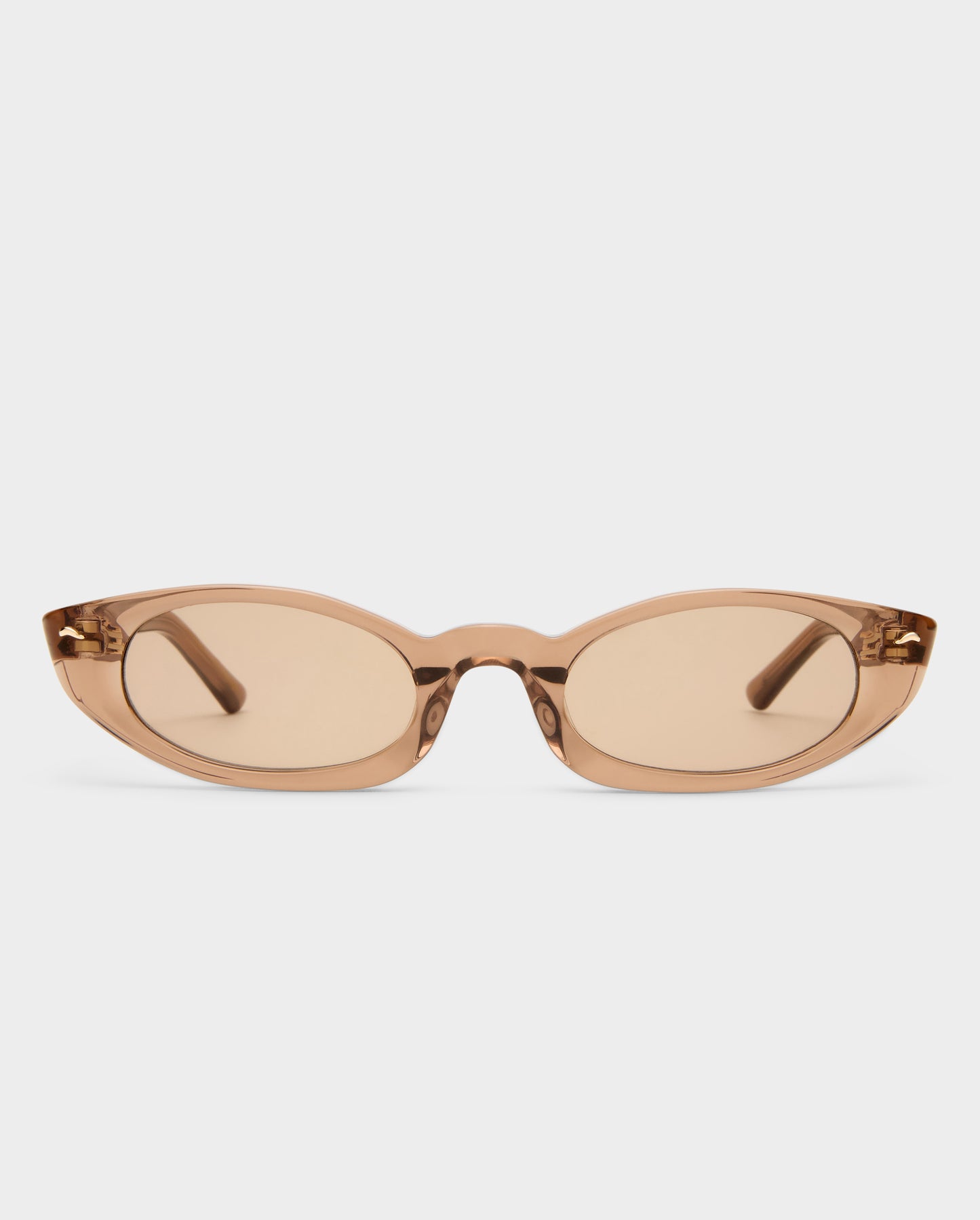 The Tortue Crystal Coffee Female Cat-Eye Sunglasses | Luv Lou