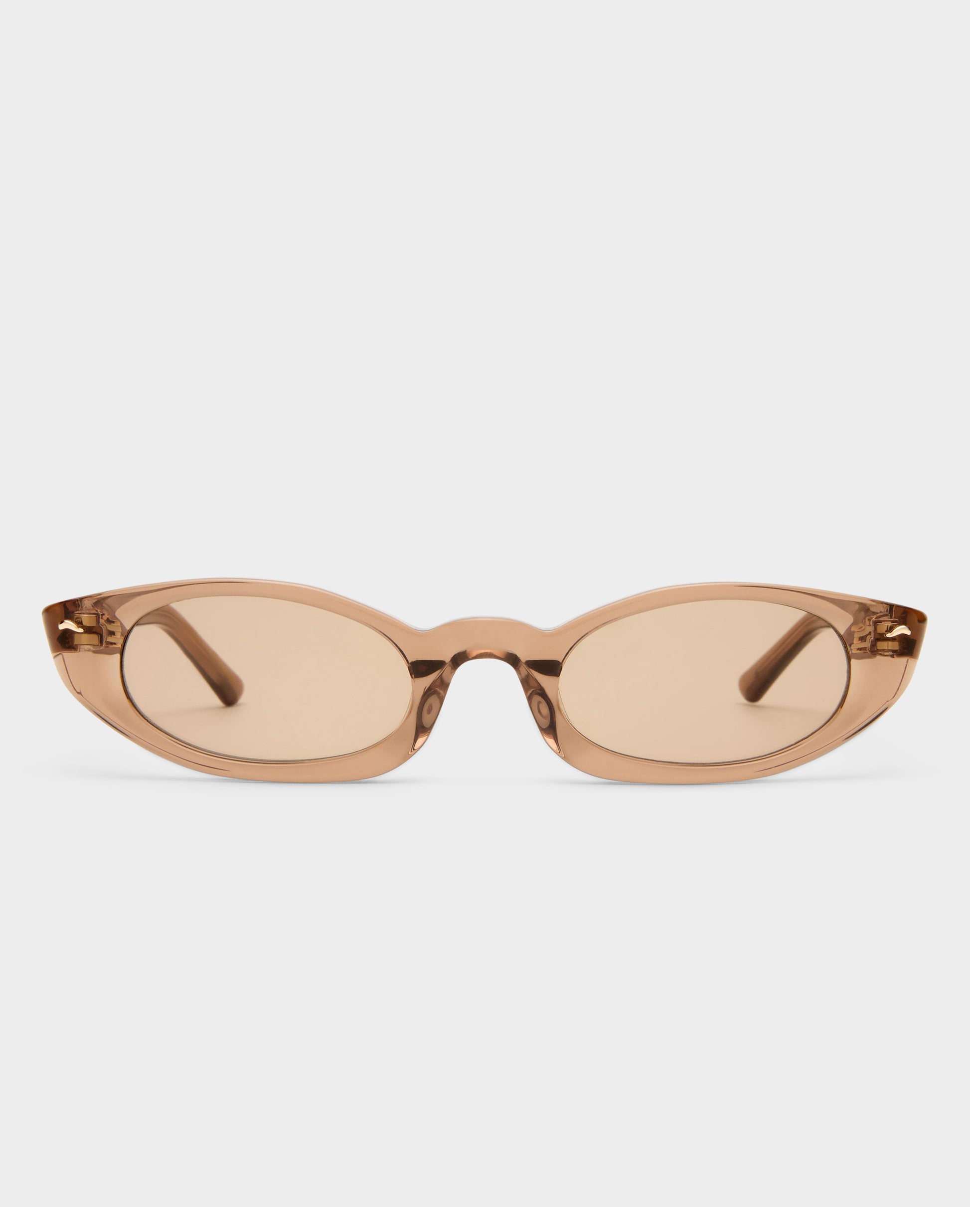 The Tortue Crystal Coffee Female Cat-Eye Sunglasses | Luv Lou