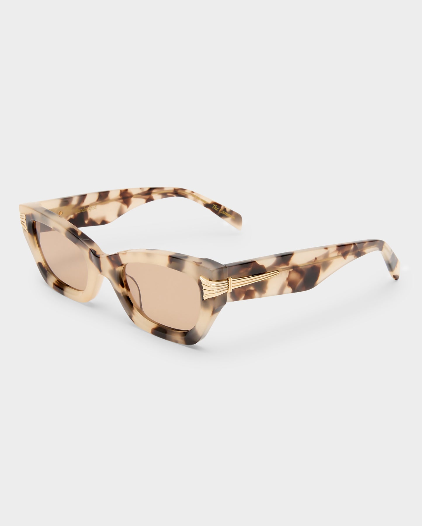 The Cameron Cream Tort Female Cat-Eye Sunglasses | Luv Lou