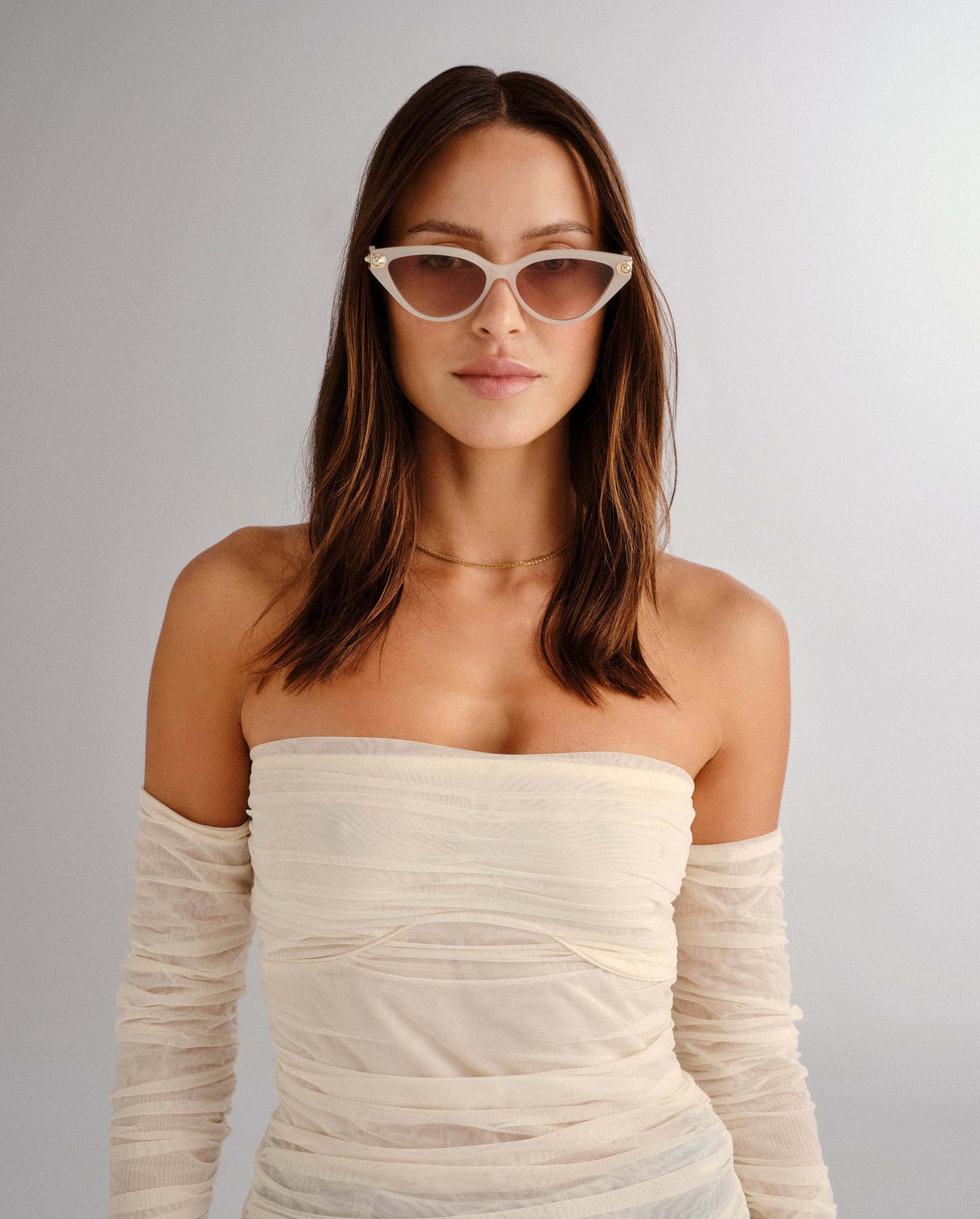 The Posie Milk Female Cat-Eye Sunglasses | Luv Lou